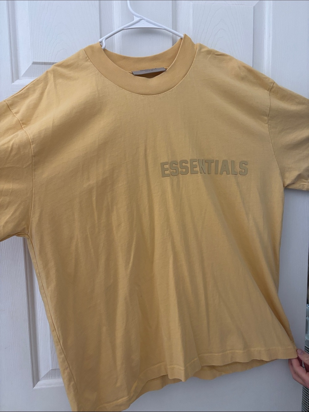 ESSENTIALS Kids Pale Yellow Graphic Tee